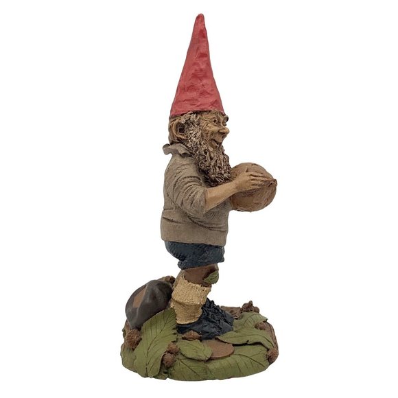 Tom Clark Gnome FIELDING Figurine #21 Soccer Goalie World Cup Buckeye COA 1986 - Picture 2 of 6